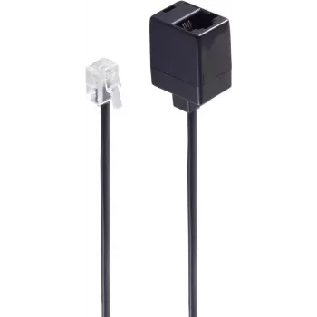 Telephone Cable ShiverPeaks BS70230 10m Black