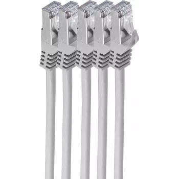 Networking Cable ShiverPeaks BS75512-SET5 2m Cat7 S/FTP Grey