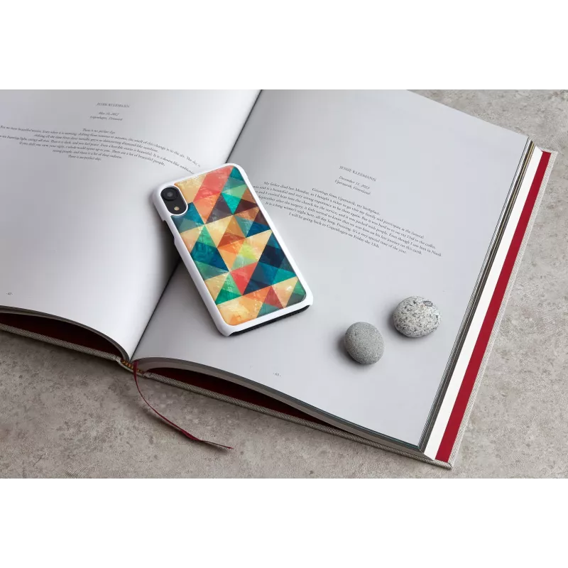 Smartphone case iKins for iPhone XR — Mosaic Black protective cover