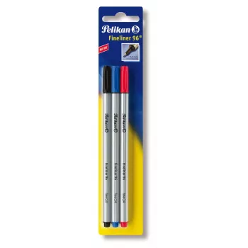 Pelikan Fineliner 96 Fine Black Blue Red 3 pcs 0.4 mm