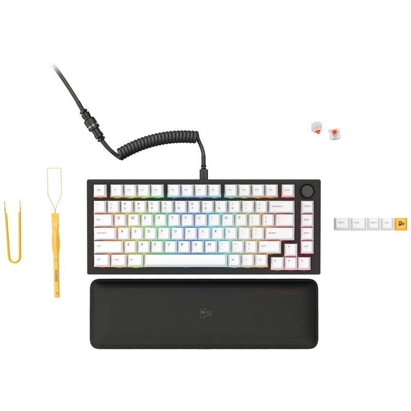 Glorious GMMK Pro Black Slate 75% TKL Keyboard - Pre built, ANSI-Layout - black (GLO-GMMK-P75-FOX-B)