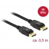 DisplayPort cable DeLOCK 85506 0.5 m Black