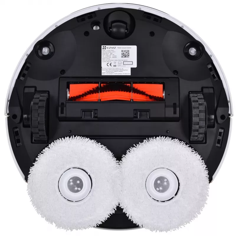Robot Vacuum Cleaner EZVIZ RS2 with Mapping, 4000 Pa Suction, 5200 mAh Battery, 220 min Runtime, Washable Mop, Base Station with 5/5.5 L Water Tanks