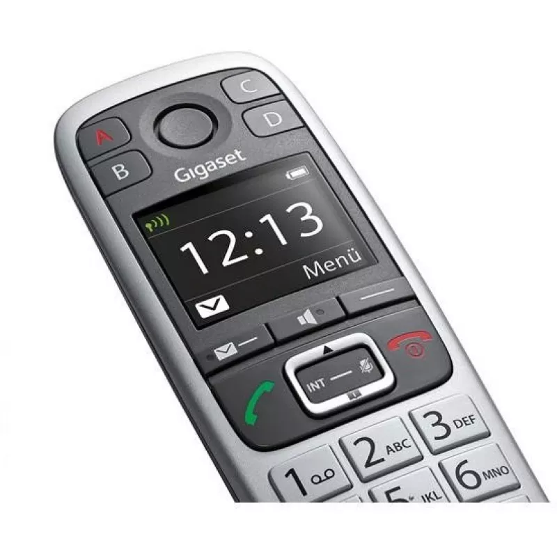 Gigaset E560 telephone DECT telephone Caller ID Black, Silver