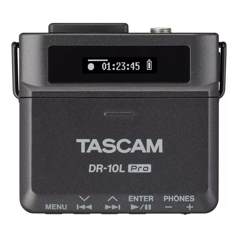 Portable digital recorder Tascam DR-10L Pro with lavalier microphone, 24-bit/96 kHz, MicroSDXC, USB-C