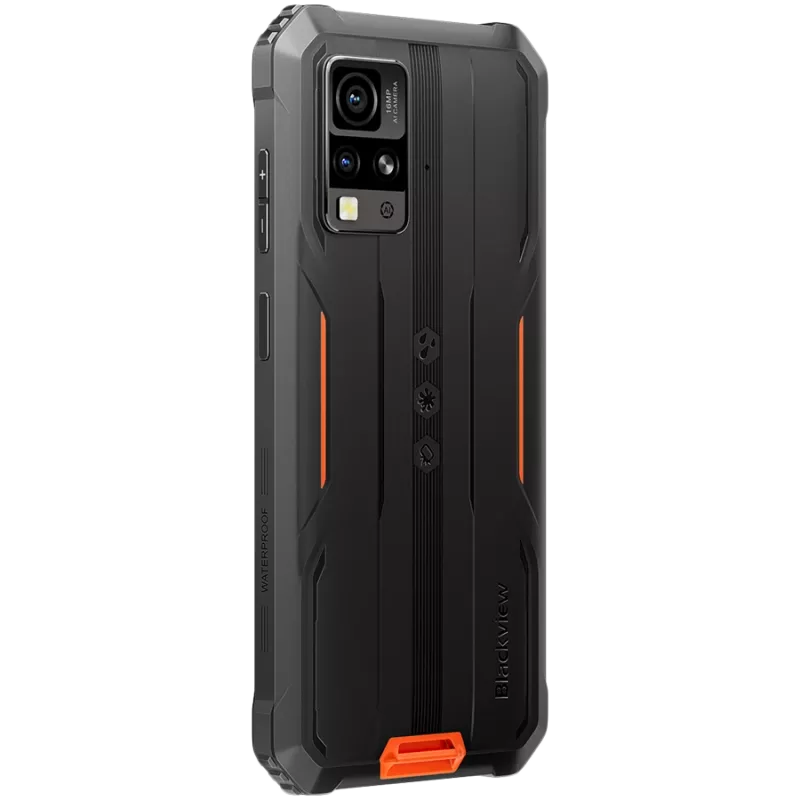 Blackview Rugged BV4800SE LTE 6.56 HD+IPS 720x1612 90Hz 4Gb+64Gb UMS9320E Octa-Core 1.8GHz CAM Front 8MP Rear 16MP+2MP NFC 5100mAh NO Charger Android 15 Orange