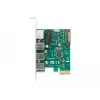 DeLOCK PCI Express x1 Card 3 x USB 5 Gbps Type-A 1 x Gigabit LAN