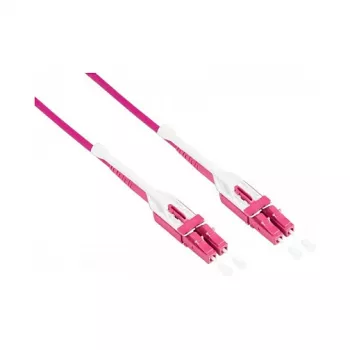 Patch Cable LWL Duplex OM4 (Multimode, 50/125) LC/LC, UNIBOOT, LSZH, reversible polarity, Entriegelungslasche, 3m, Good Connections® (LW-U803LC4)