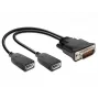 Video Cable Adapter DeLOCK 65354 DMS to 2 x DisplayPort Black