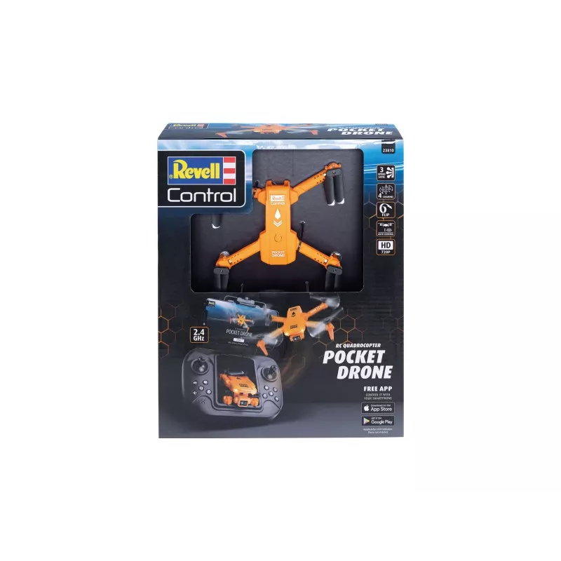 RC quadrocopter REVELL Pocket Drone 23810 — 2.4 GHz, 4-channel remote control