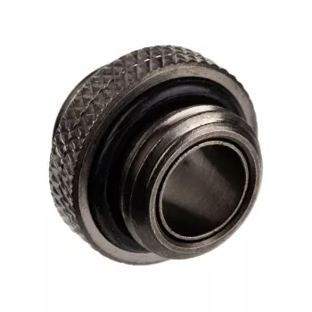 Adapter Alphacool G1/4 AG to G1/4 AG, metal angled connection, black