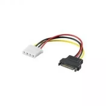 Wentronic Goobay Internal PC-Power Cable, Yellow-Red - 13,30cm (5,25) Coupling > SATA-Plug (93634)