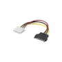 Wentronic Goobay Internal PC-Power Cable, Yellow-Red - 13,30cm (5,25) Coupling > SATA-Plug (93634)