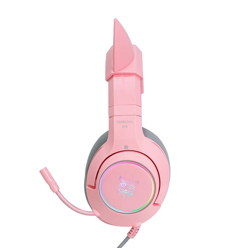 Headphones Onikuma K9 Pink RGB Gaming Headphones