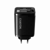 Charger CANYON OnCharge 65RC with built-in USB-C cable, 65W, 1x PD, 1x QC, EU plug, Black