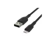 BELKIN PVC USB CABLE USB-A - LIGHTNING, 1M, BLK