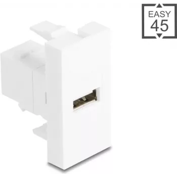 USB 2.0 Type-A to Type-B cable adapter, DELOCK 90907, Easy 45 Module
