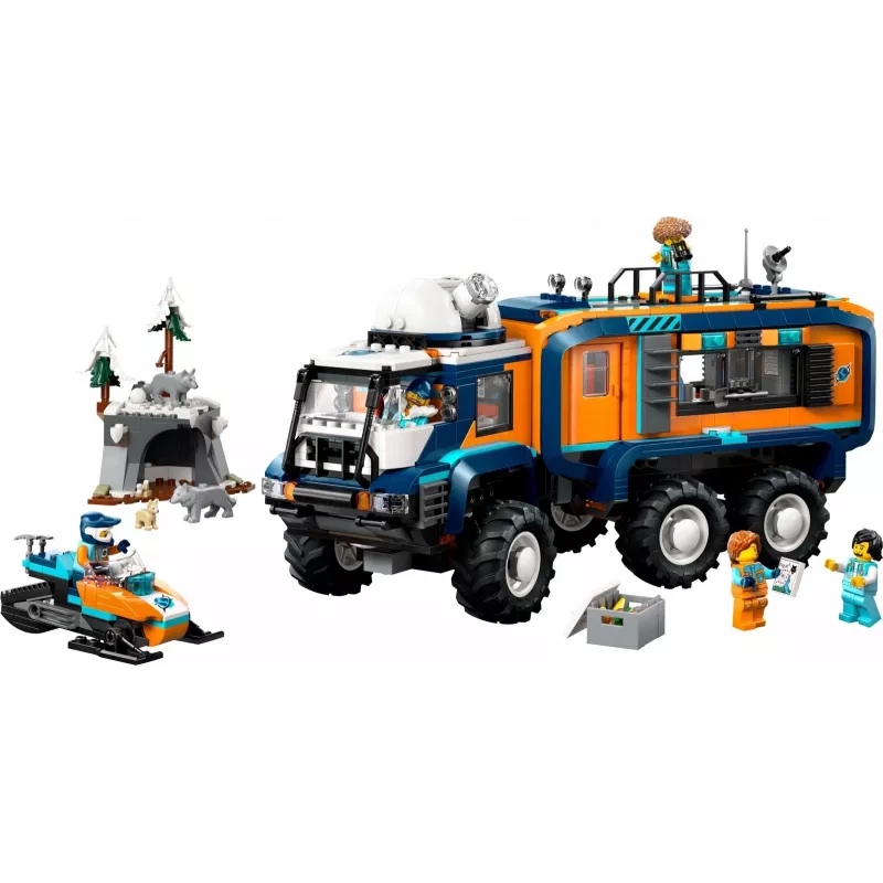LEGO City Arctic Explorer Truck 60471 — 1064-piece playset with 4 minifigures, mobile laboratory, for ages 8+