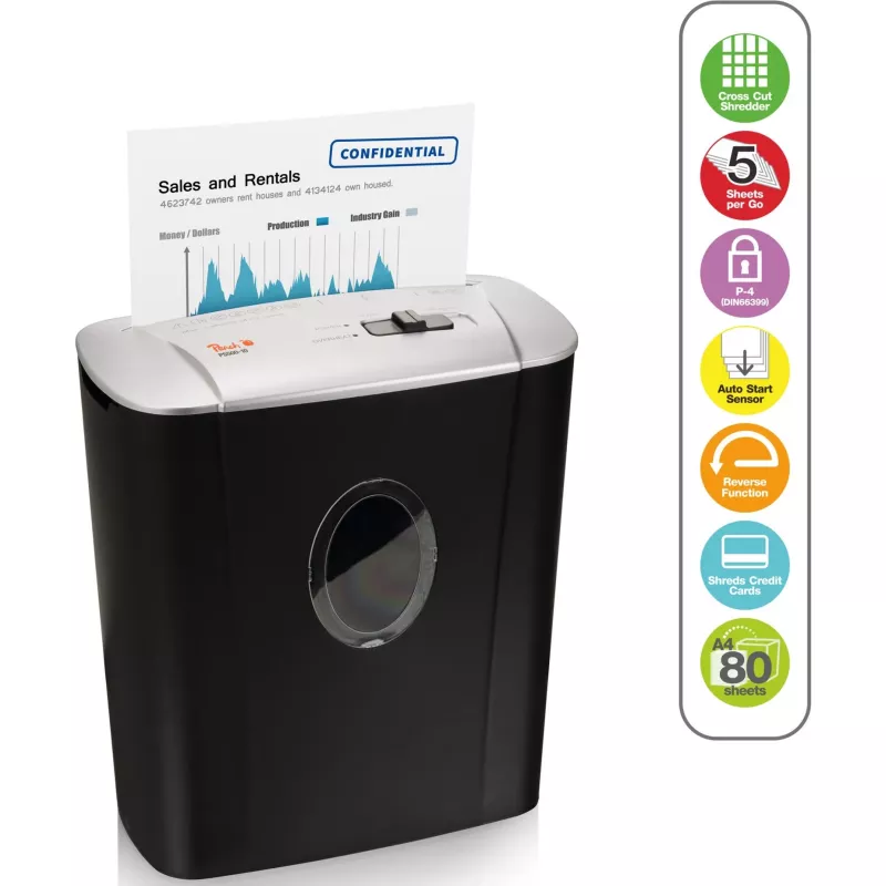 Peach PS500-10 paper shredder Cross shredding 72 dB 22 cm Black