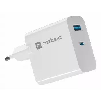 NATEC NUC-2144 Mobile Device Charger Universal White AC Fast Charging Indoor
