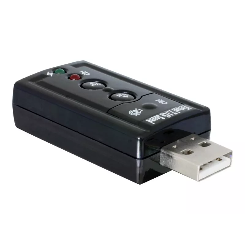 DeLOCK USB Sound Adapter 7.1 - Soundkarte - Stereo - USB (61645)