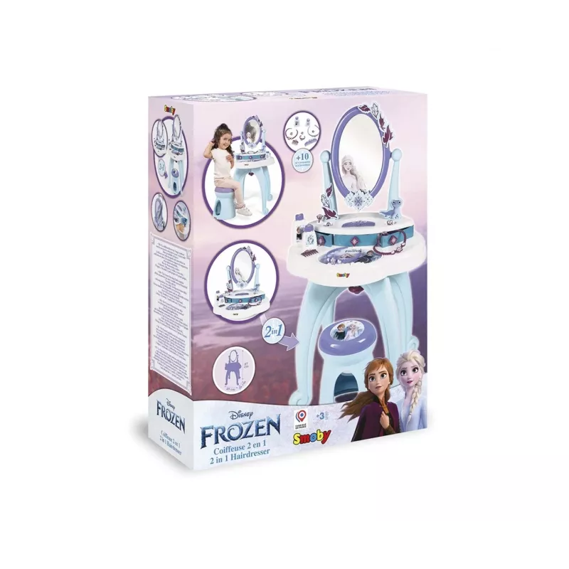 Smoby Frozen 2 In 1 Hairdresser Blue Purple 3 to 6 Years
