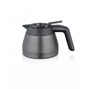 Jug for Severin coffee machines, model TK 5571 — 1.1 L, brushed steel/black, 220×165×135 mm
