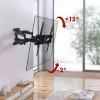 Wall TV mount MACLEAN MC-781 for 66–177.8 cm (26–70 inch) screens, tilt -12–2°, VESA 100x100–400x400, max load 45 kg, black