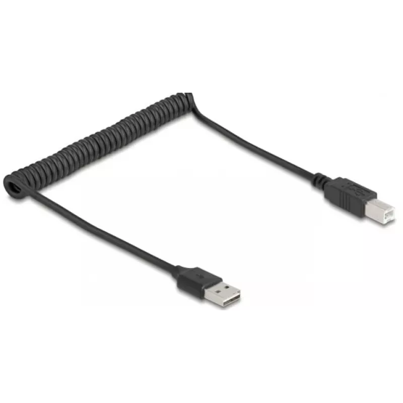 USB cable DeLOCK 90130 USB 2.0 0.8 m Black