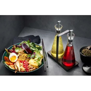 GEFU X-PLOSION oil/vinegar dispenser 0.25 L Glass, Silicone, Stainless steel Transparent