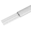 Aluminum cable masking strip MACLEAN MC-814 S, silver — surface-mounted cable cover