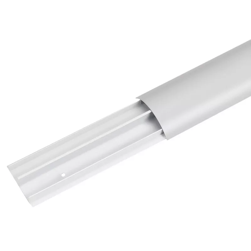 Aluminum cable masking strip MACLEAN MC-814 S, silver — surface-mounted cable cover