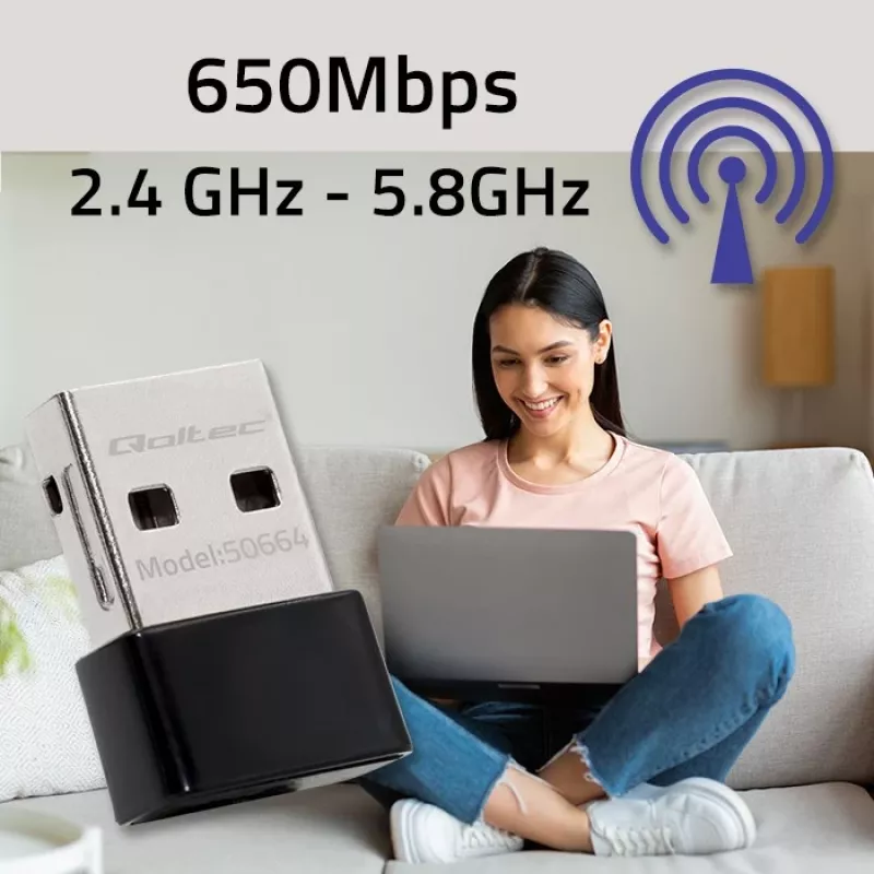 Ultra-Fast Wireless Mini USB Adapter Wi-Fi