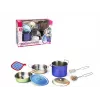 Metal kitchen set 8 pieces by Madej — toy metal cookware and utensils, play kitchen accessories