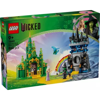 LEGO building set Wicked 75689 — Emerald City and Kiamo Ko Castle playset