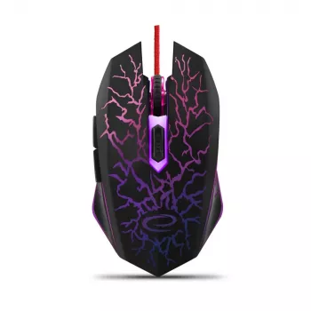 Esperanza MX211 LIGHTNING - Mouse - USB - Hiiri - Optinen - 6 Painiketta - Black