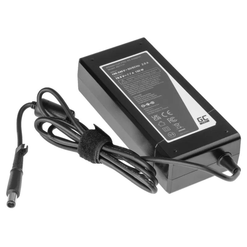 Power adapter Green Cell AD111P 150W 19.5V 7.7A Universal Laptop Adapter Black