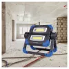 Work light RealPower 463617 floodlight, LED 10 W, 2 bulbs, battery AA, IPX2, black