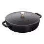 Saute Pan ZWILLING STAUB BRAISERS Round 28 cm, black, bottom Ø 22.2 cm