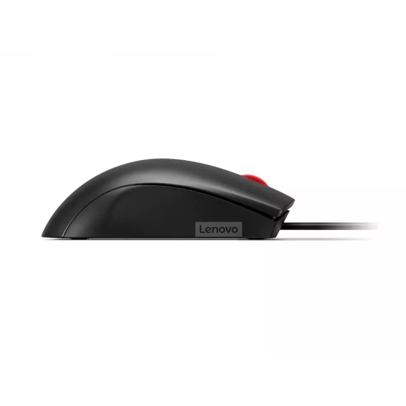 Wired USB-A mouse Lenovo 120 — Black, ambidextrous, 1600 DPI, 3 buttons, 1.5 m cable