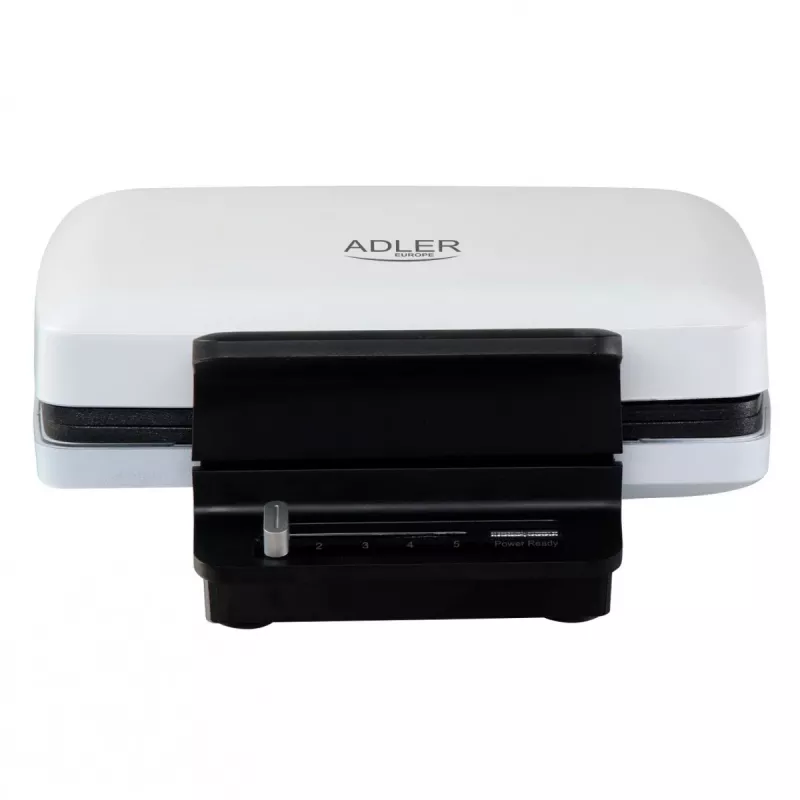Waffle maker Adler AD 3085 — 1200 W, 2 rectangular waffles 9×13 cm, adjustable temperature, nonstick plates