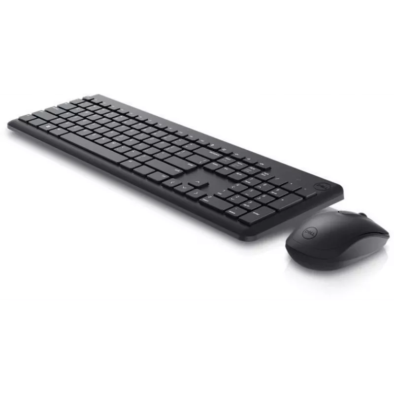 Wireless Keyboard and Mouse Set Dell KM3322W Black — compact layout, wireless connection, batteries included