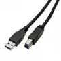 USB A to B cable Captiva 80292, 2 m, black