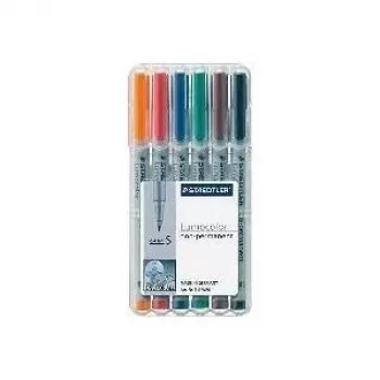 Marker Staedtler 311 WP6 6 pc(s) Black Blue Brown Green Orange Red
