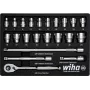 Socket set Wiha 44708 3/8 inch drive, 23-piece sockets and accessories