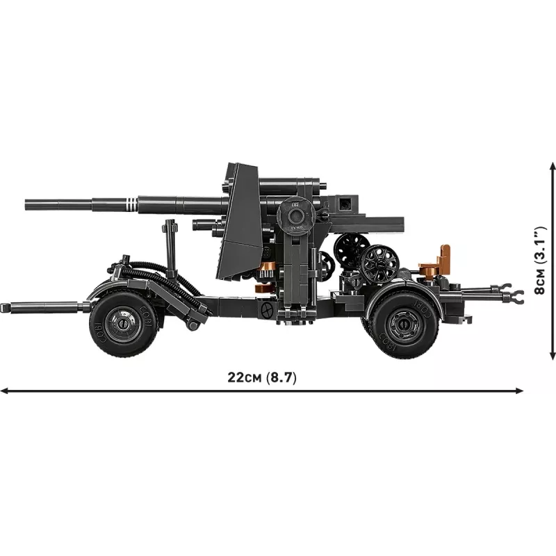 Construction set Cobi Building Blocks 8.8 cm Flak with Trailer — 360 pieces