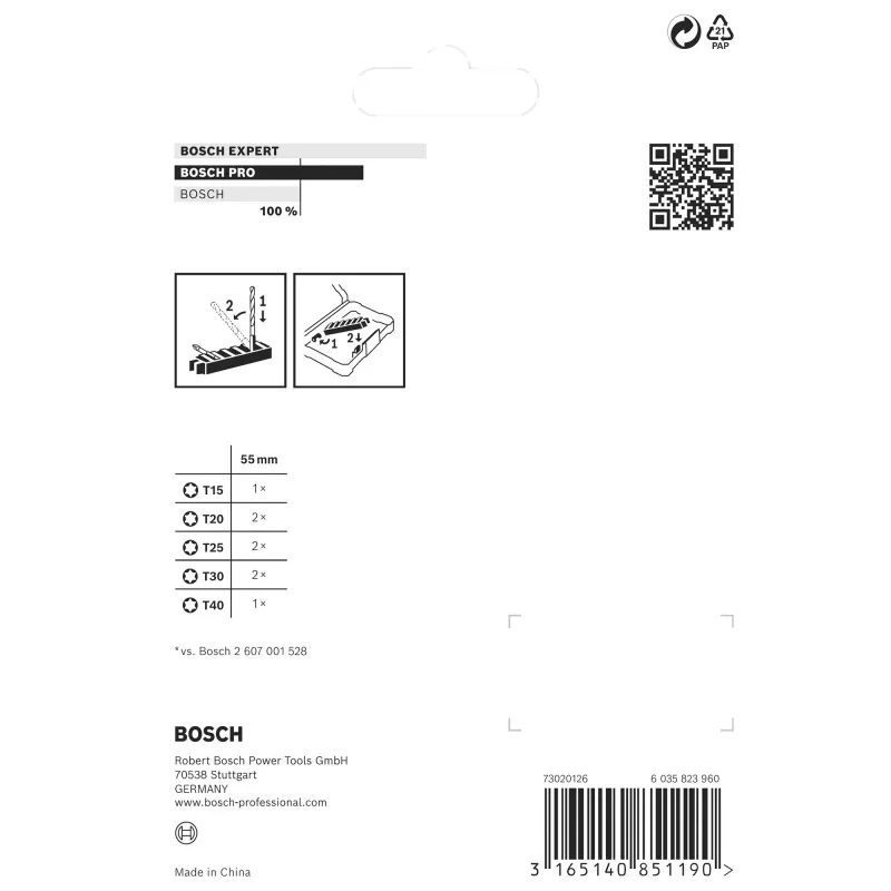 Bosch 2 608 522 329 screwdriver bit 8 pc(s)