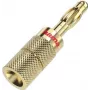 Hama 00205201 wire connector Banana Gold Straight 4 pcs