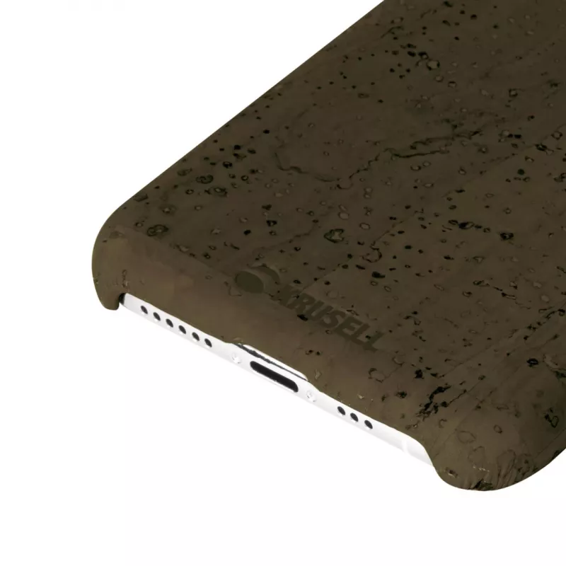 Phone case Krusell Birka for Apple iPhone 11 Pro Max, dark brown leather-style protective cover