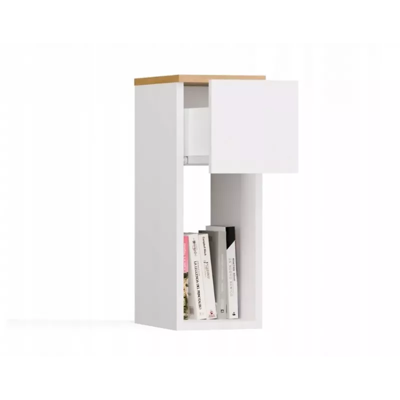 GALAX 20/1S WHITE/ARTISAN BEDSIDE TABLE